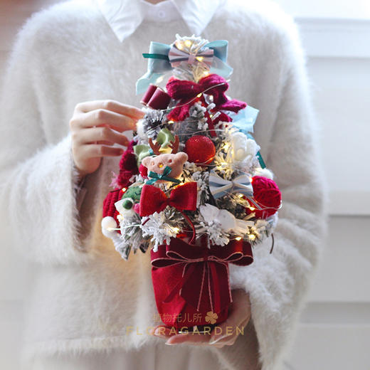 圣诞树八音盒--圣诞节专属花礼 商品图2