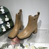 IUIU SECOND 冬季质感胎牛皮方头粗跟时装靴短靴女 U21DS44471 商品缩略图1
