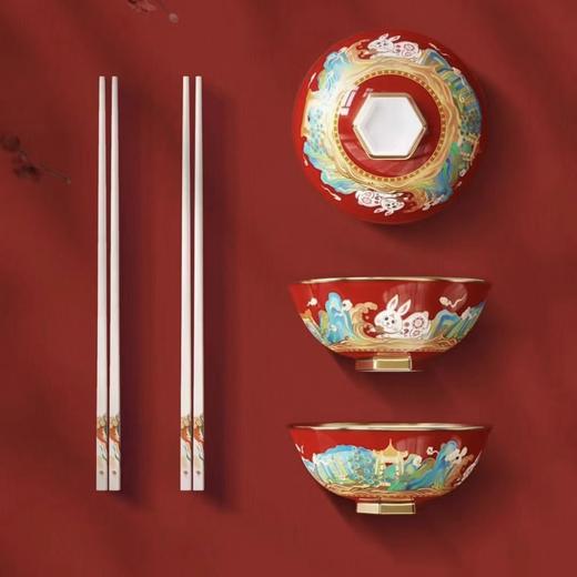 新春纳福季 玉兔迎春碗--贵州茅台酒（飞天） 商品图3