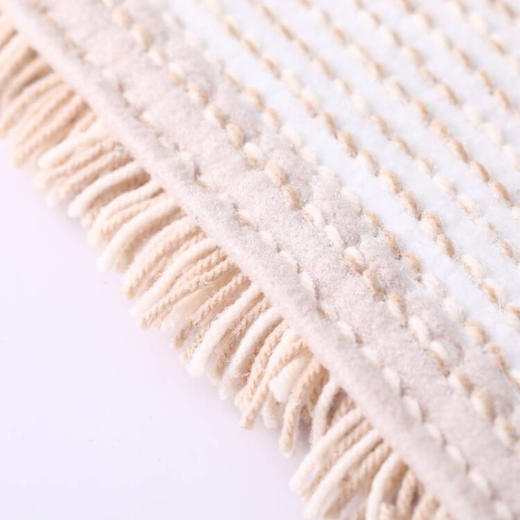 【6F】利快 长毛浴室地垫吸水防滑垫日本进口脚垫门垫 45*65 米色 商品图1