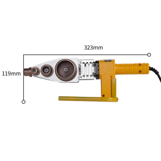 得力DL82063热熔器_63型数显调温(黄) 商品图2