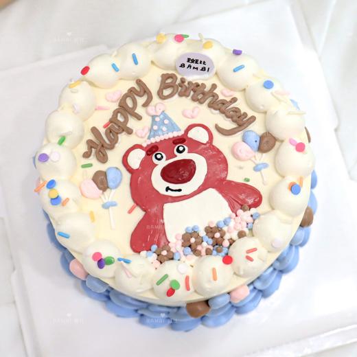 手绘草莓熊玩具总动员蛋糕 商品图0