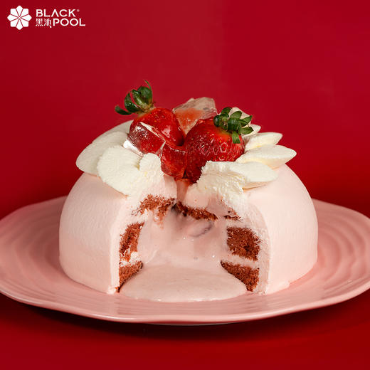 （贪吃兑换）爆爆莓蛋糕 | 小巧红粉佳人 草莓果粒流心 红丝绒细腻 入口即化 商品图2