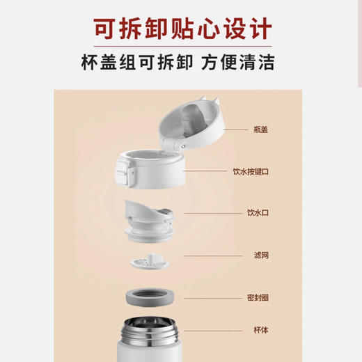 双立人 Enjoy系列真空保温弹跳杯480ml 商品图4