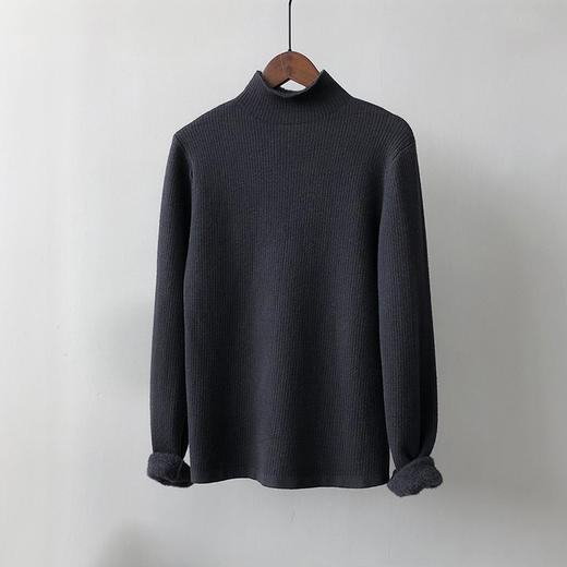 YS-P363半高领毛衣女2022冬季新款加绒加厚内搭打底衫针织上衣 商品图7