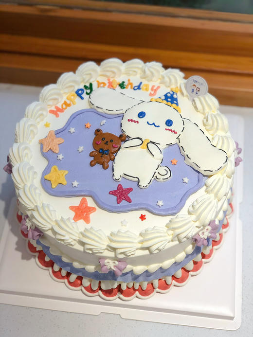 手绘兔子奶油蛋糕 下单前请仔细阅读商品详情 商品图1