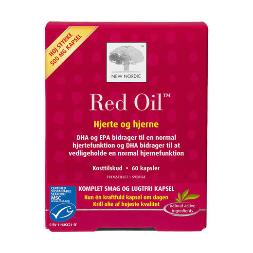 [丹麦]纽诺迪克磷虾油胶囊60粒. New Nordic Red oil 60Kaps 商品图0