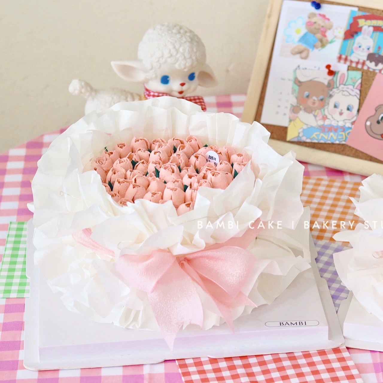 ins奶油花束风蛋糕