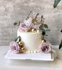 鲜花皇冠蛋糕（紫色粉色花随机，看当天买到的花决定） 商品缩略图0