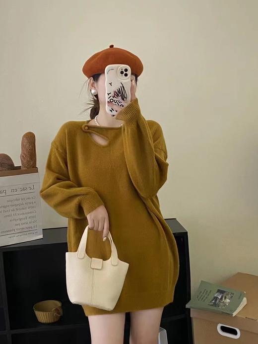 斜扣中款毛衣（都市休闲） 商品图1