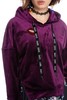 SUMMER & SAGE 紫色丝绒连帽卫衣 4773 商品缩略图3