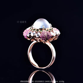 【缤纷】白蛋戒坠两用   GZ12208013
