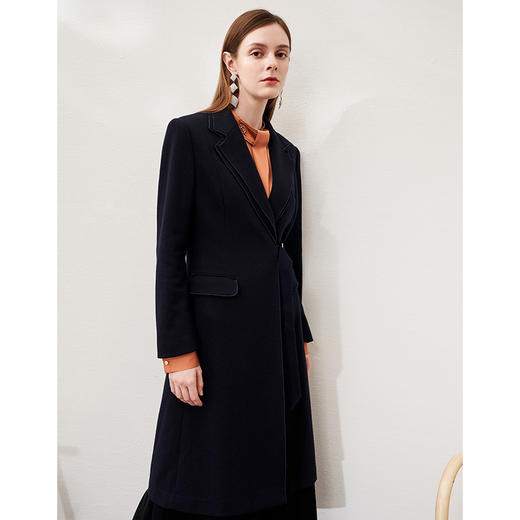 EITIE爱特爱冬季新款气质简约翻领显瘦大衣外套6814503 商品图1