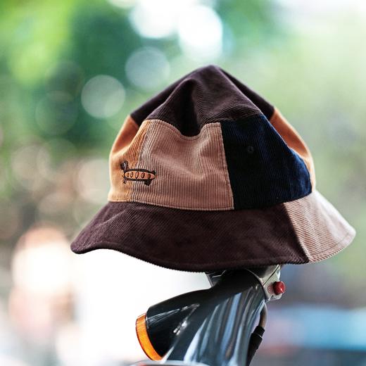 复古撞色灯芯绒渔夫帽 | 弹滑柔软·精工刺绣 商品图7