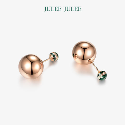 【森灵】JULEE JULEE茱俪珠宝 18k金孔雀石祖母绿钻石吊坠/手链/耳饰套装 商品图4
