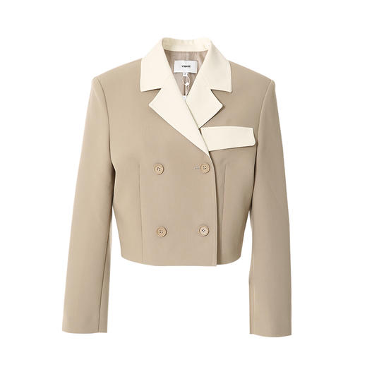 VIMAGE纬漫纪秋季新款经典翻领显瘦短外套V1803413 商品图6