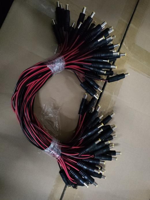 881ZB 红黑线+DC音叉黑/黄胶+尾镀锡/50条一把 商品图1