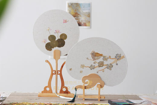 押花团扇 商品图3