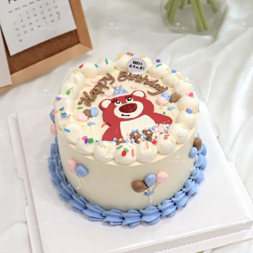 手绘草莓熊玩具总动员蛋糕 商品图1