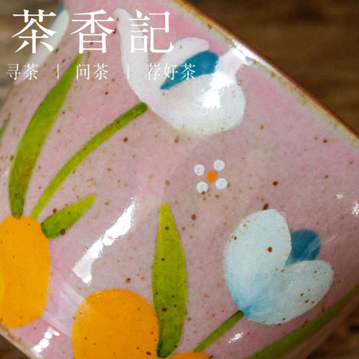 茶香记 郁金香三才盖碗 釉中彩 童趣手绘 素雅质朴 灵巧趁手 商品图2