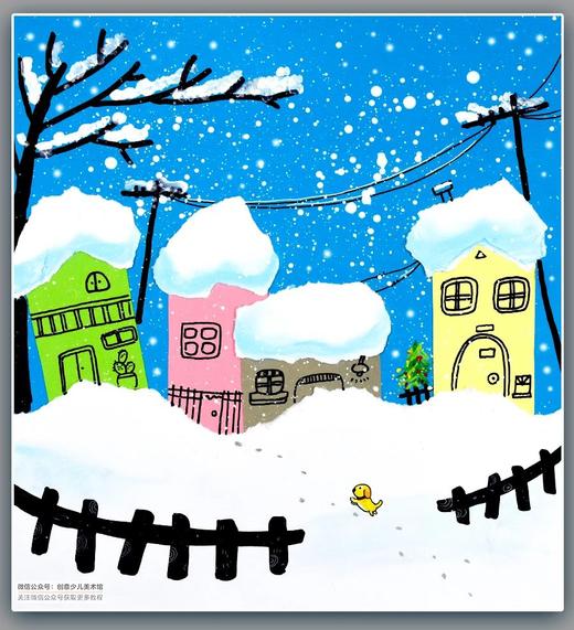 《冬日小镇》下雪的小村庄/冬天/冬季【自动发货：下单后，点击手机短信中收到的链接，即可获取文件下载的链接；如有任何问题，可添加客服微信hm33268获得帮助】 商品图0