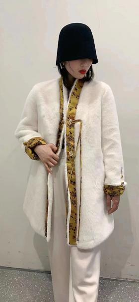 兰蔻儿金貂绒外套22811