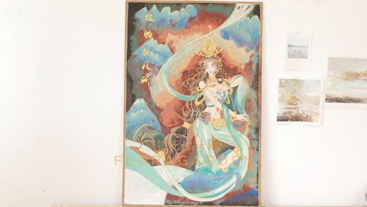 非遗掐丝珐琅画作敦煌飞天 商品图1