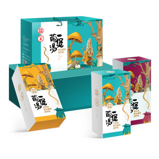 半亩良田半亩川   一煲菌汤礼盒300g  5种菌汤包混合料包 商品图0