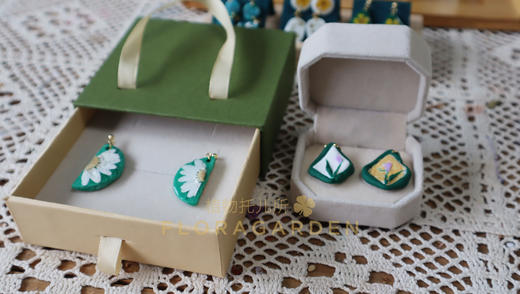 软陶压花耳环发夹 商品图6