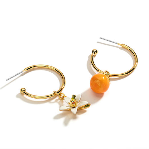 橘子不对称耳环 商品图2