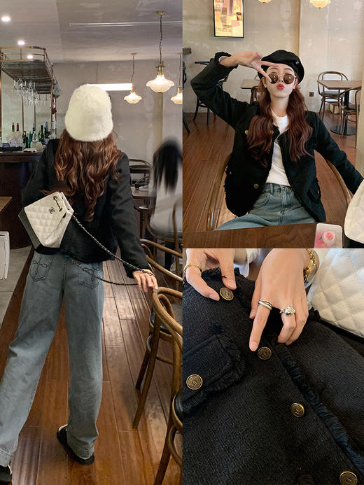 【399元任选2件】秋冬高级感气质小众开衫上衣ins 商品图2