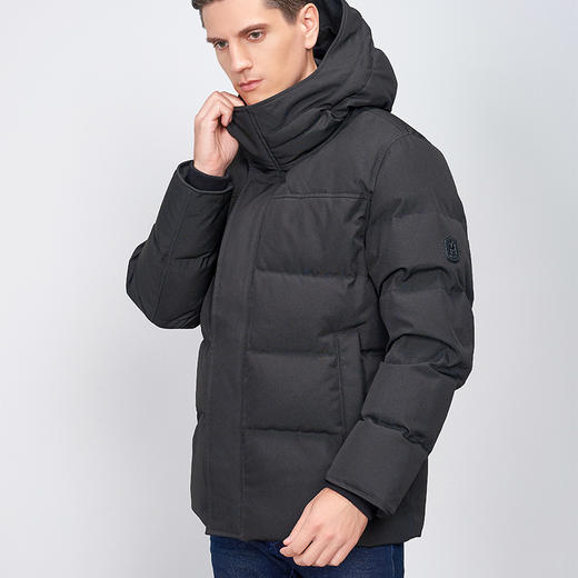 【男士加厚连帽羽绒服】22年秋冬新品男士90白鹅绒羽绒服时尚长袖休闲保暖外套 商品图1