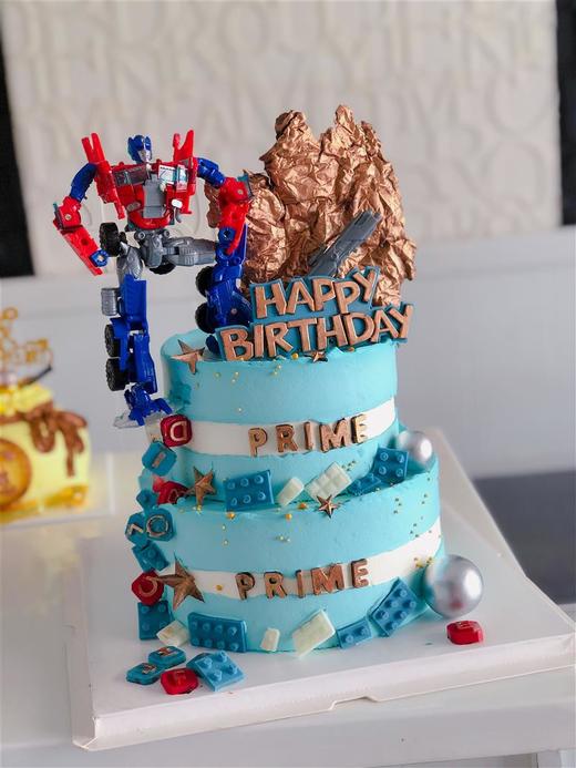 变形金刚蓝色蛋糕 商品图0