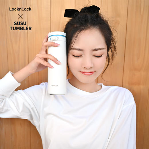 乐扣乐扣susu系列保温杯龚俊同款女便携316不锈钢水杯简约学生情侣送礼 商品图4