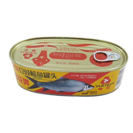 粤花金装豆豉鲮鱼罐头227g 商品图0