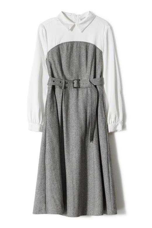 SUMMER & SAGE 拼接束腰连衣裙 4726 商品图4