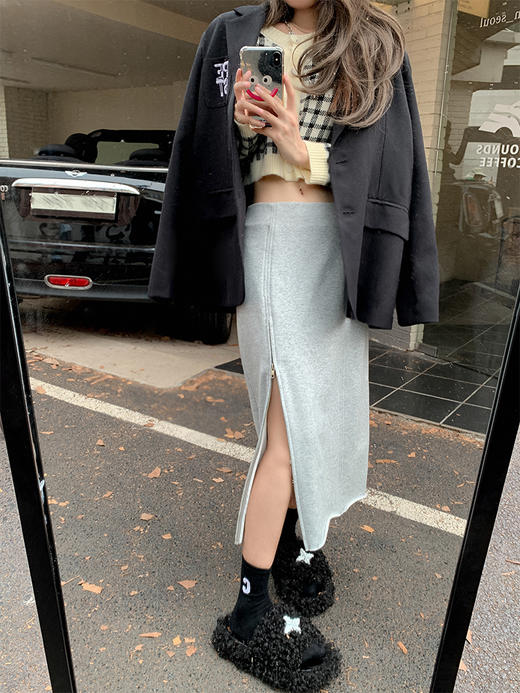 <曾小咸推荐>巨折清仓秒杀，稀有现货24小时发【仅限今日】小个子高级感秋天显瘦中长款裙子 商品图2