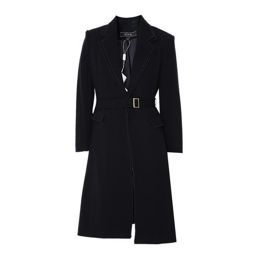 EITIE爱特爱冬季新款气质简约翻领显瘦大衣外套6814503 商品图5