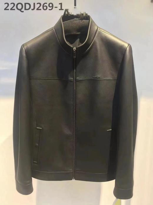 22QDJ269-1立领皮衣 商品图0
