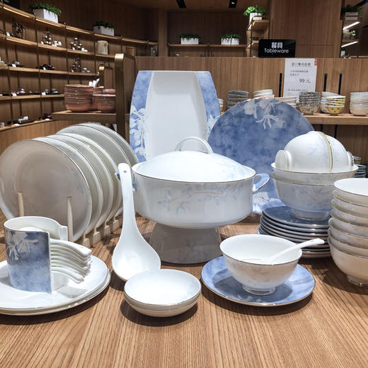 品物攸宜雅韵10人用49头骨质瓷餐具 商品图1