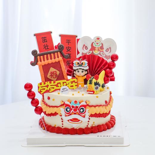 岁岁平安狮子奶油蛋糕 商品图0