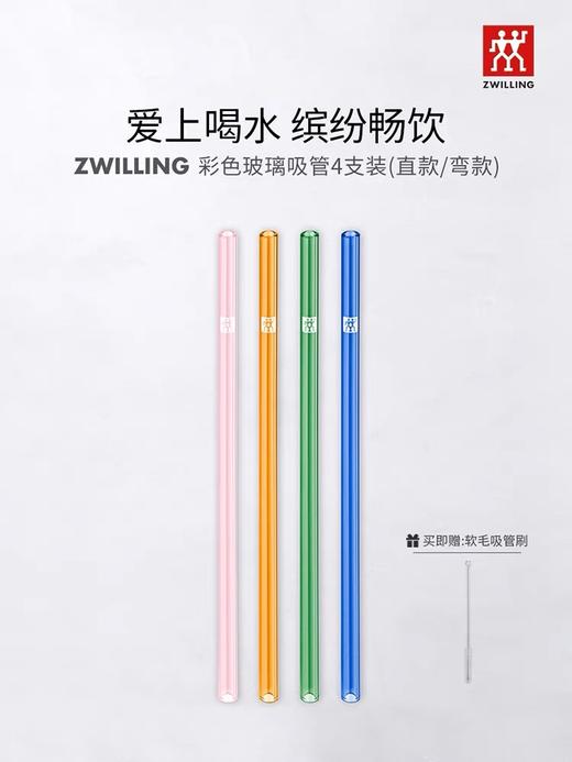 【B1】双立人彩色吸管 商品图1