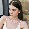 ZEGL爱心郁金香项链女芭比风粉色人造珍珠轻奢小众法式粉色花朵锁骨链 商品缩略图3