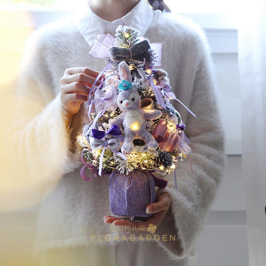 圣诞树八音盒--圣诞节专属花礼 商品图0