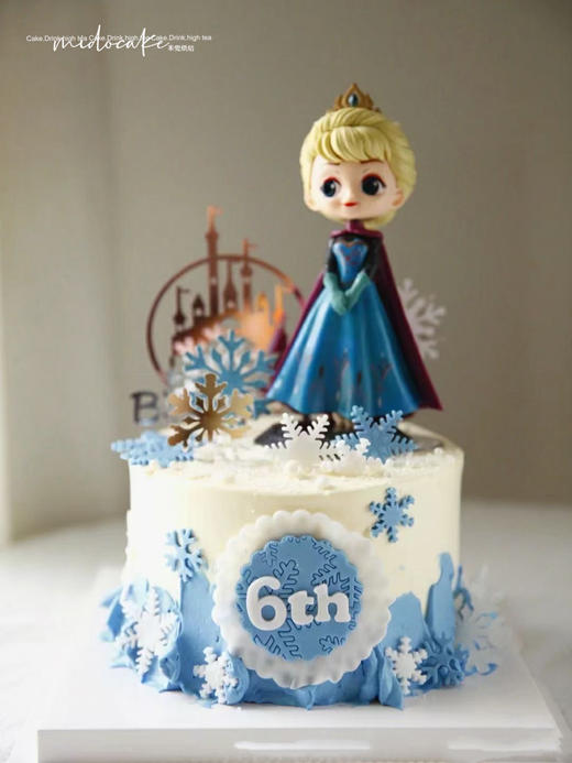 半翻糖艾莎蛋糕 商品图0