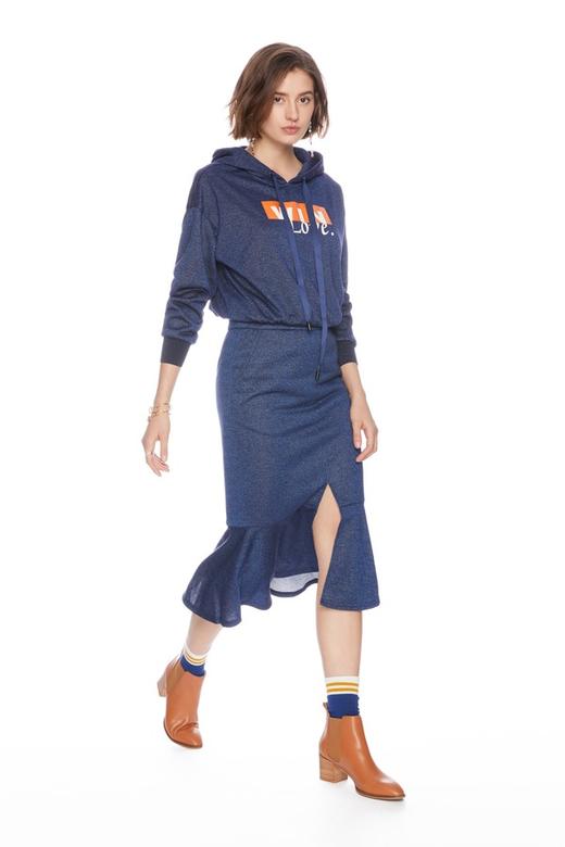 SIEGO 字母蓝色连帽卫衣 4755 商品图1