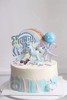 独角兽蓝系蛋糕 商品缩略图0