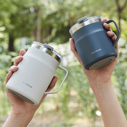 乐扣乐扣保温杯水杯女咖啡杯桌面办公室马克杯304不锈钢男生 商品图6