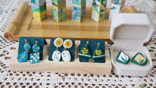 软陶压花耳环发夹 商品图5