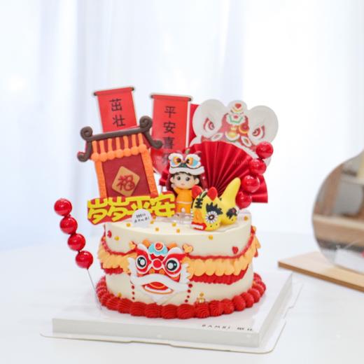 岁岁平安狮子奶油蛋糕 商品图1